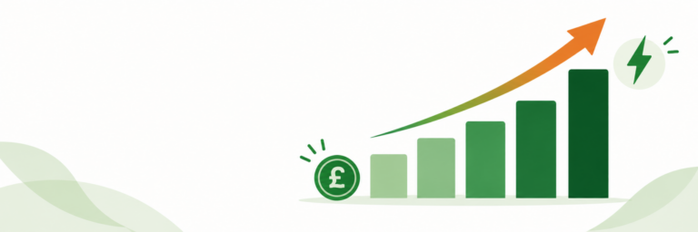 Green bars signal rising energy costs