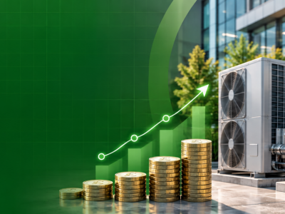 Green heat pump growth banner