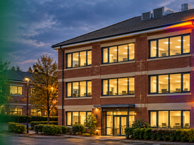 UK Office Heat Loss at Dusk
